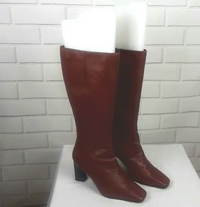 Boots, Dark Red leather. Size 9Med